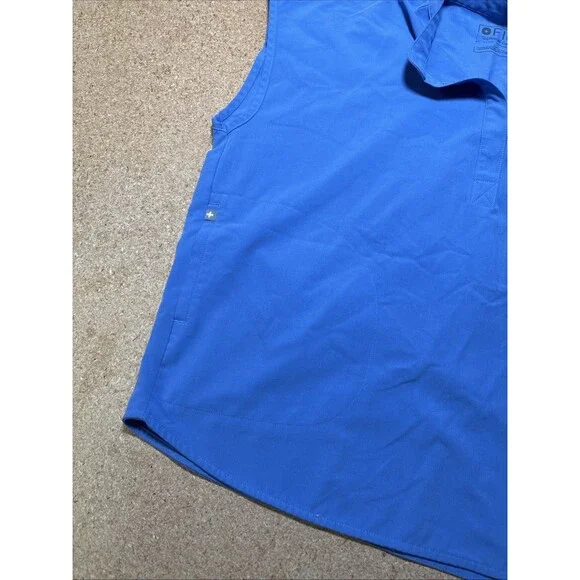 Figs Rafaela Oversized Scrub Top Blue Size Medium WXXSW1003 I3 - Picture 3 of 7